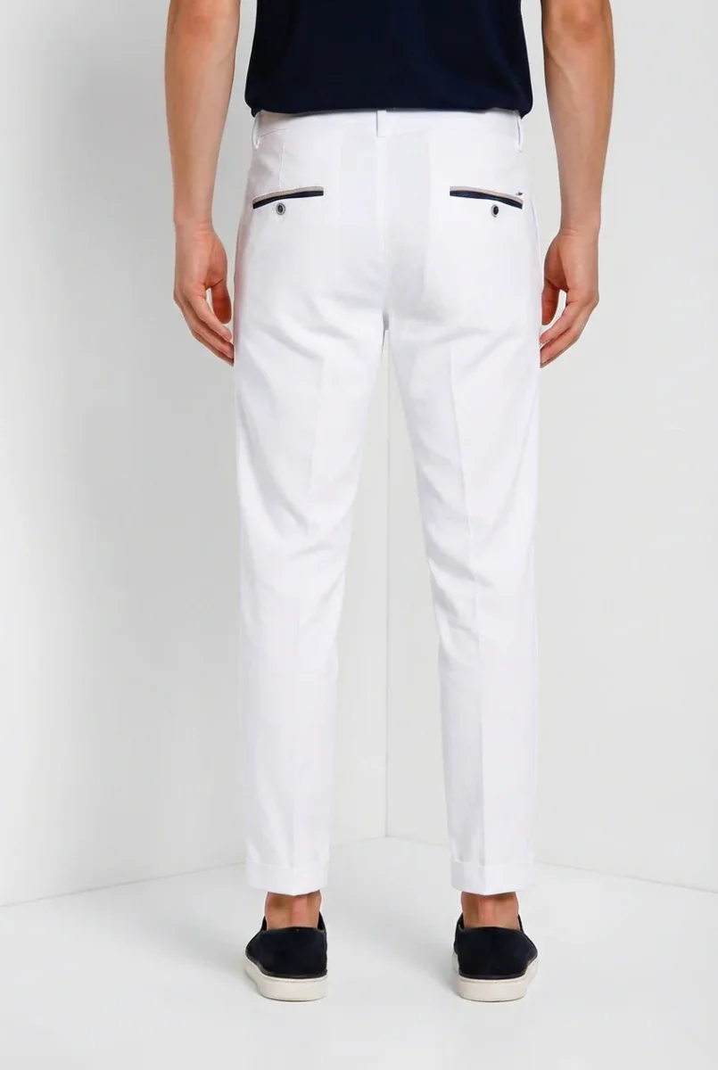 Torino Summer pantalone chino uomo in twill di cotone e lyocell slim fit – Image 6