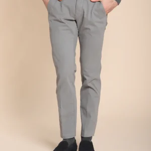 Torino Winter pantalone chino uomo in gabardina stretch slim fit