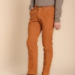 Torino Winter pantalone chino uomo in velluto 1000 righe slim fit