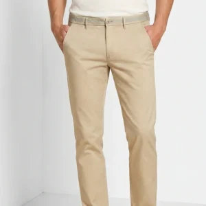 Torino University pantalone chino uomo in raso stretch slim fit