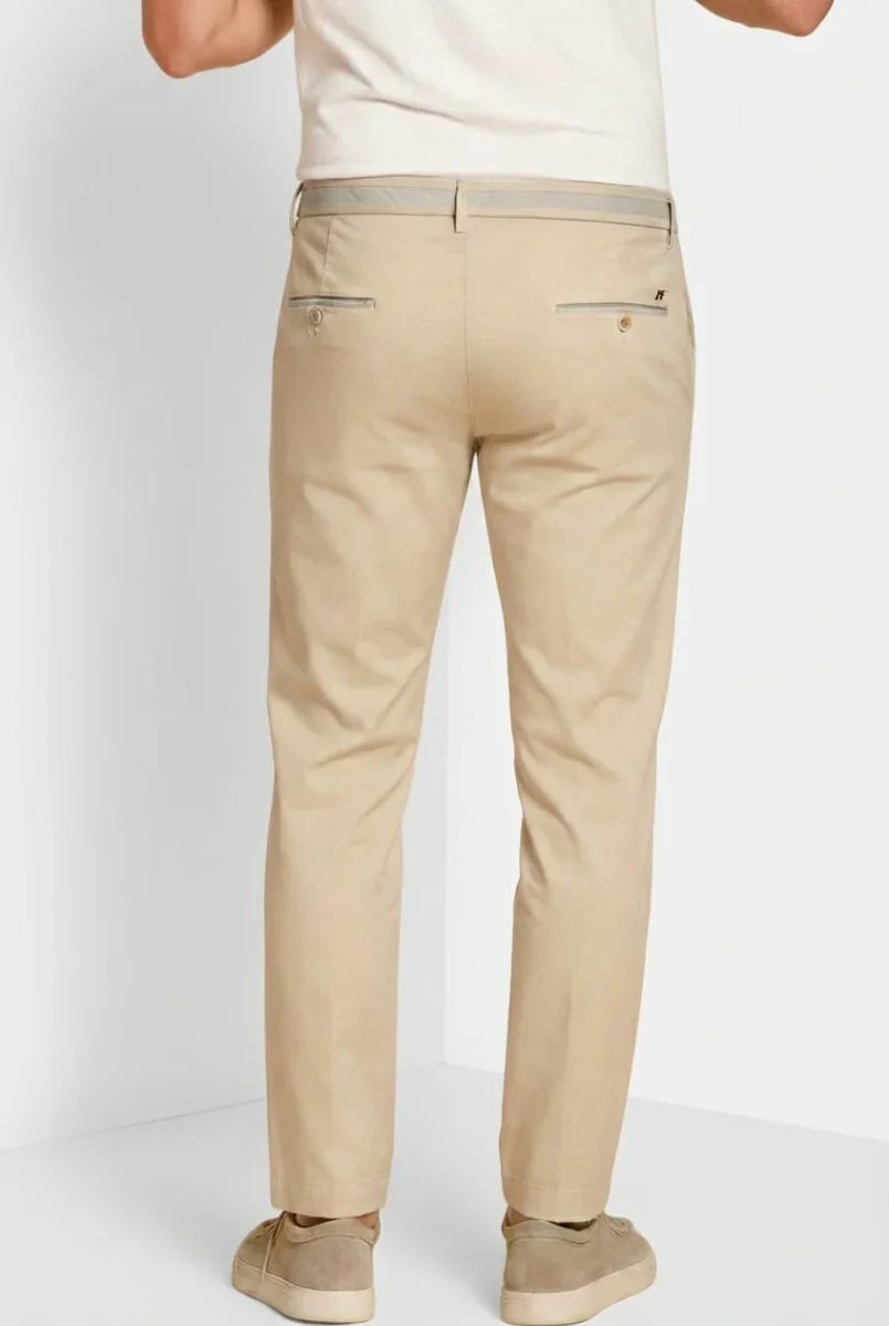 Torino University pantalone chino uomo in raso stretch slim fit – Image 6