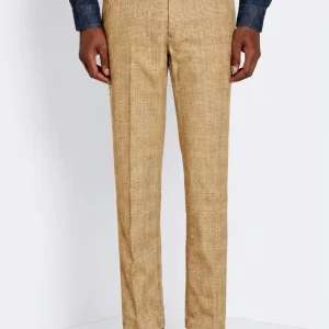 Torino pantalone chino uomo stampa galles con filato moro slim fit