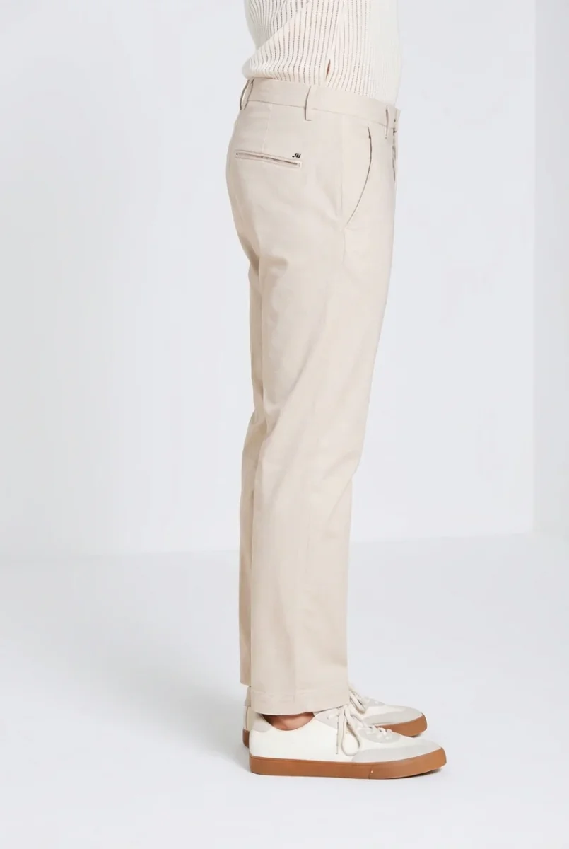 Torino Flex pantalone chino uomo in gabardina stretch slim fit ① – Image 4