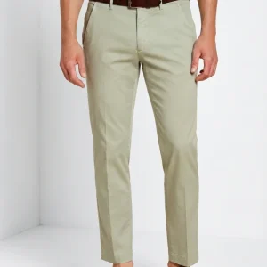 Torino Flex pantalone chino uomo in gabardina stretch slim fit ①