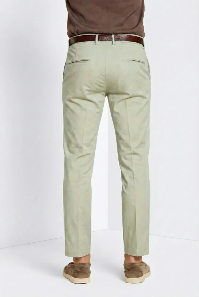 Torino Flex pantalone chino uomo in gabardina stretch slim fit ① – Image 5