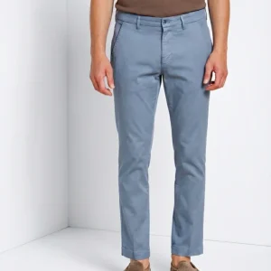 Torino Flex pantalone chino uomo in gabardina stretch slim fit ①