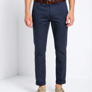 Torino Flex pantalone chino uomo in gabardina stretch slim fit ①