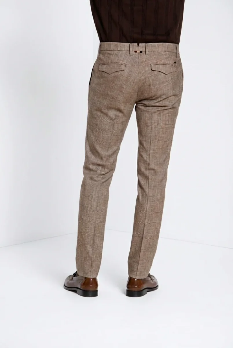 Torino City pantalone chino uomo stampa galles slim fit – Image 9