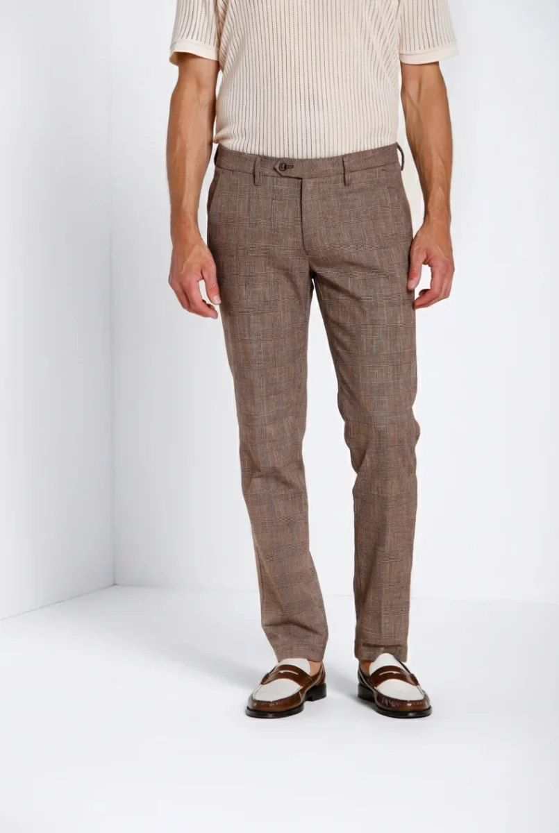 Torino City pantalone chino uomo stampa galles slim fit – Image 7