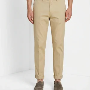 Boston pantalone chino uomo in twill leggero stretch relaxed fit