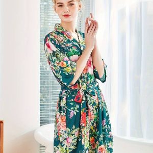 Peignoir Kimono Floral Élégant