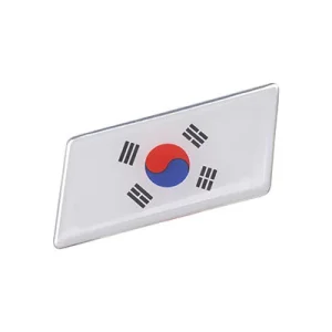 Autocollant Métal Drapeau Corée du Sud