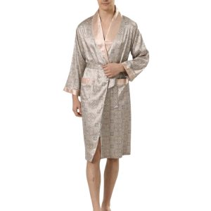 Peignoir Homme Satin Soie