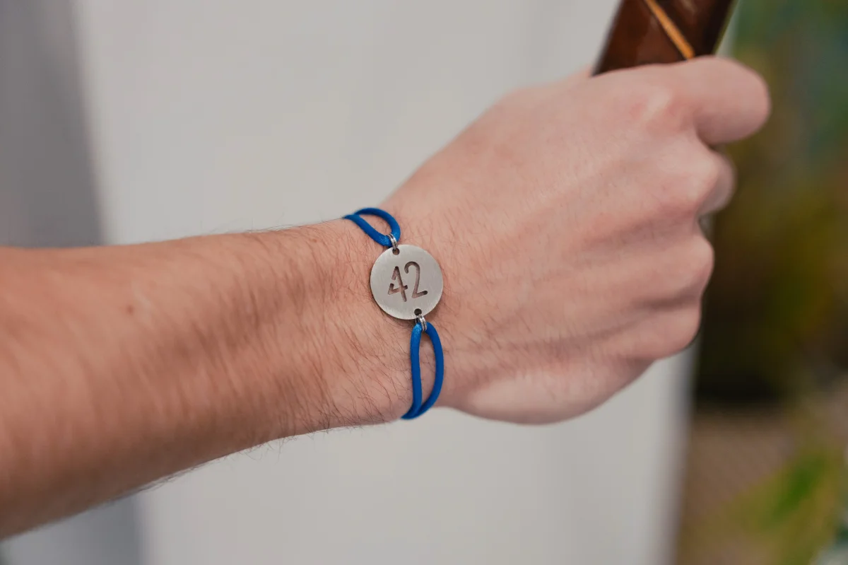 Bracelet 42 Inox Bleu Vif – Image 3