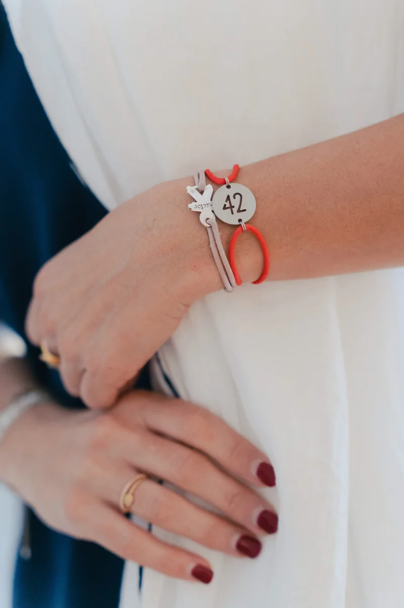 Bracelet 42 Inox Framboise