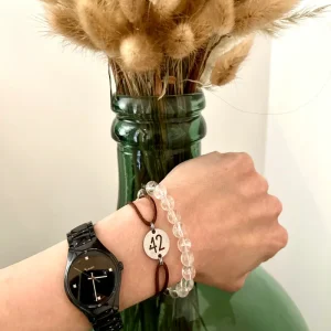 Bracelet 42 Petite Médaille Taupe