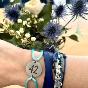 Bracelet 42 Inox Turquoise