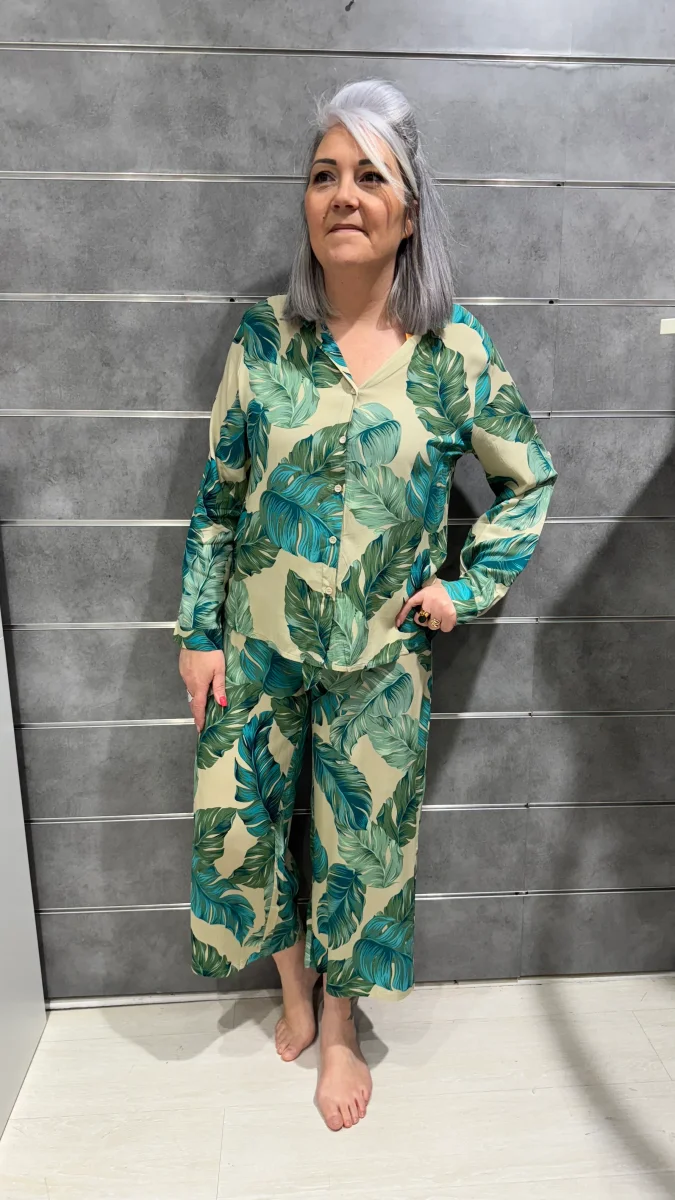 Chemise feuillage «Léo»