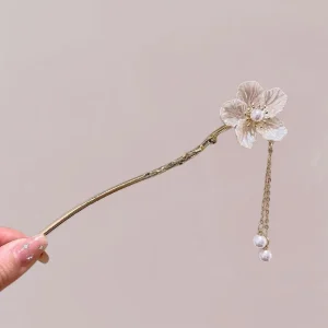 Ornement Kimono Femme – Fleur Ivoire & Dorures