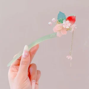 Peigne Kimono Femme | Pastel et Feuilles Sakura