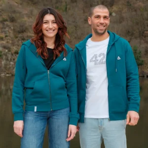 Veste zippée st just pétrole