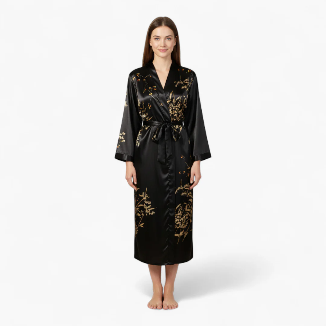 Peignoir Kimono Femme Fleuri – Image 3