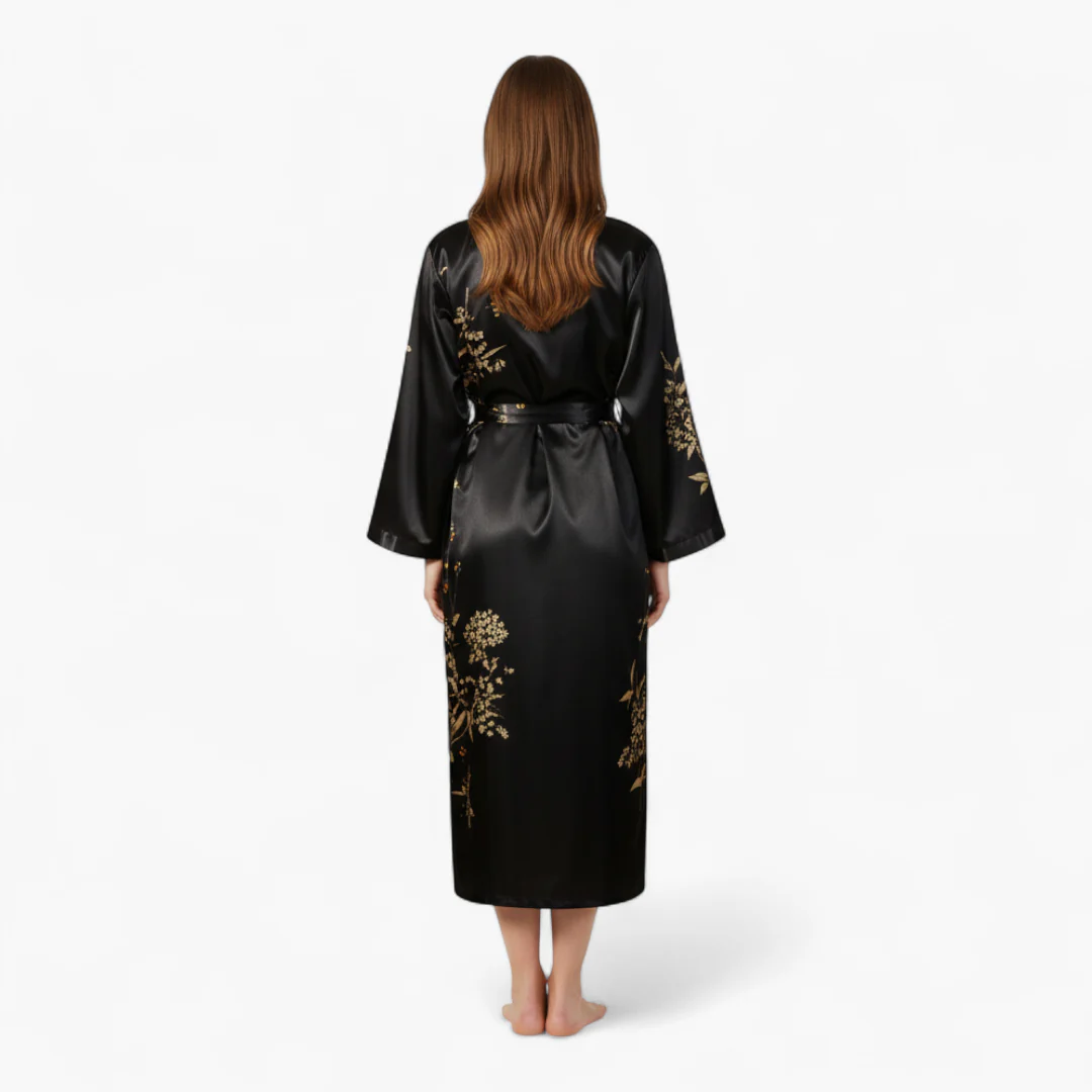 Peignoir Kimono Femme Fleuri – Image 4