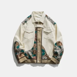 Blouson Brodé Fleurs