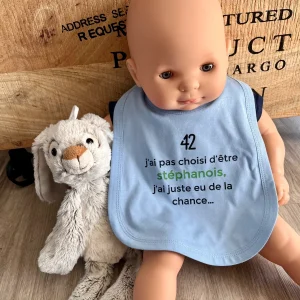 Bavoir garçon ciel personnalisable