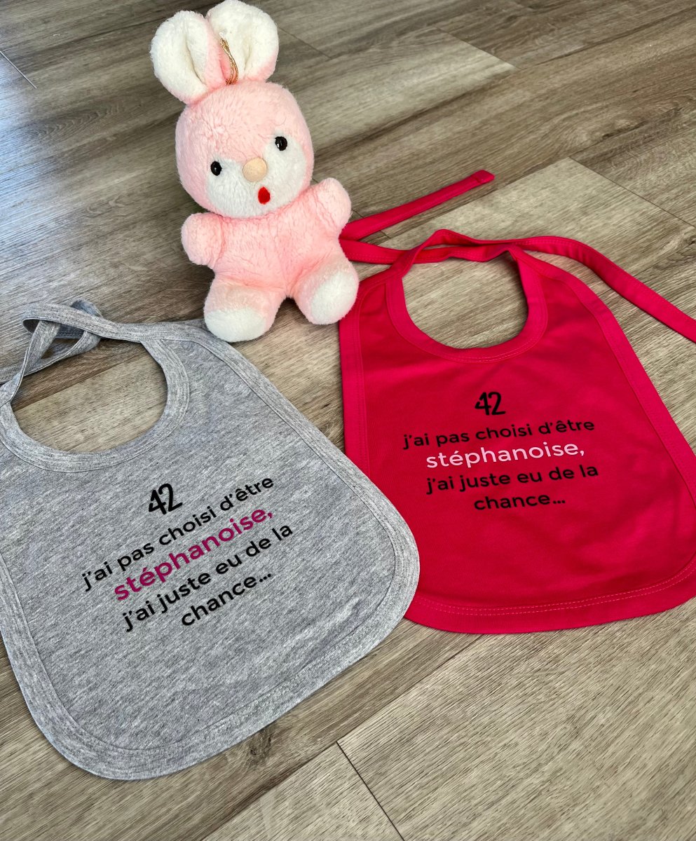 Bavoir fille gris – Image 4