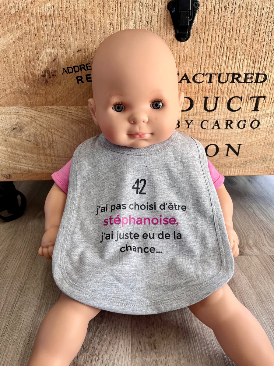 Bavoir fille gris – Image 5