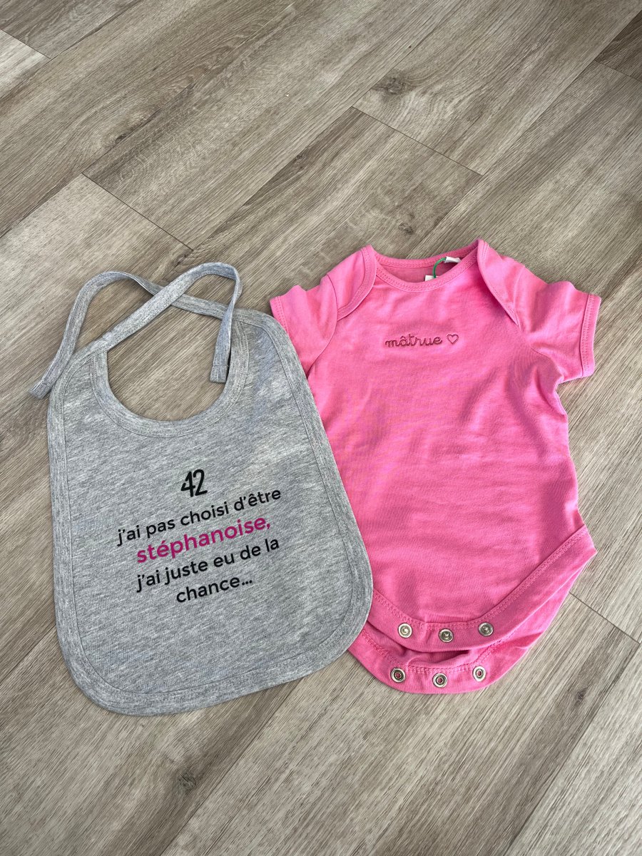 Bavoir fille gris – Image 6