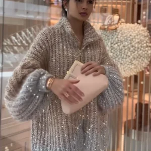 Aimee | Pull à paillettes pour femmes | Chaud