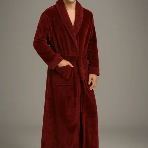 Long Peignoir de Luxe en Polaire Épaisse