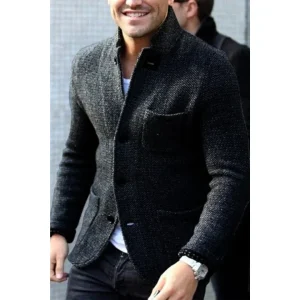 Albert | Blazer En Maille Pour Hommes | Longue