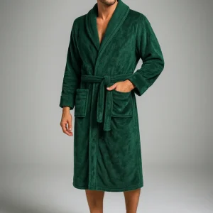 Peignoir Éponge Chaud Vert