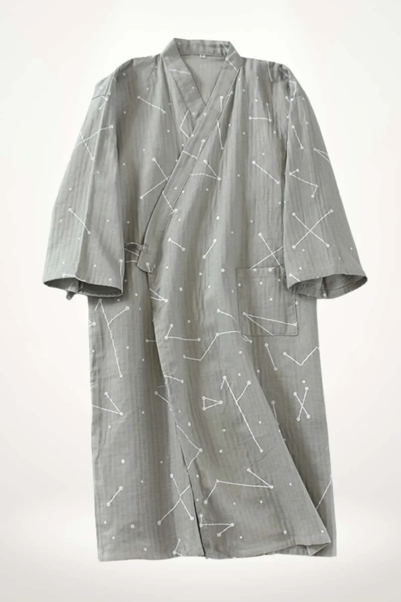 Peignoir Kimono Homme | Coton Léger Et Confortable