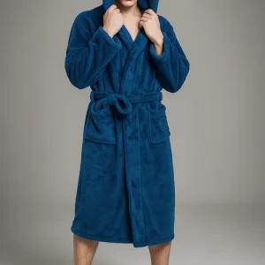 Peignoir avec Capuche Doux et Chaud