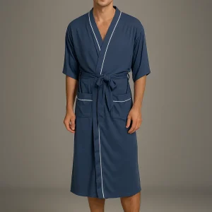 Peignoir de Bain Original Kimono Bleu