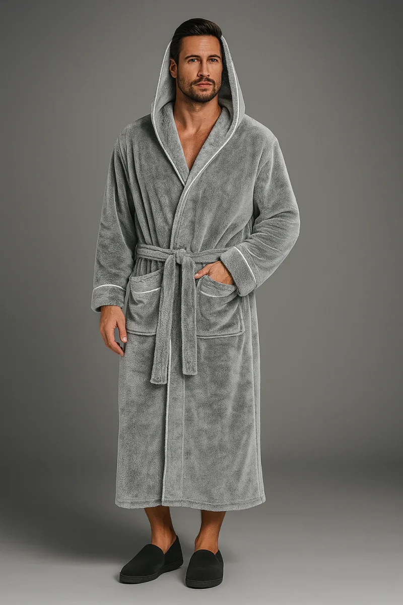 Peignoir à Capuche Épais de Qualité – Image 7