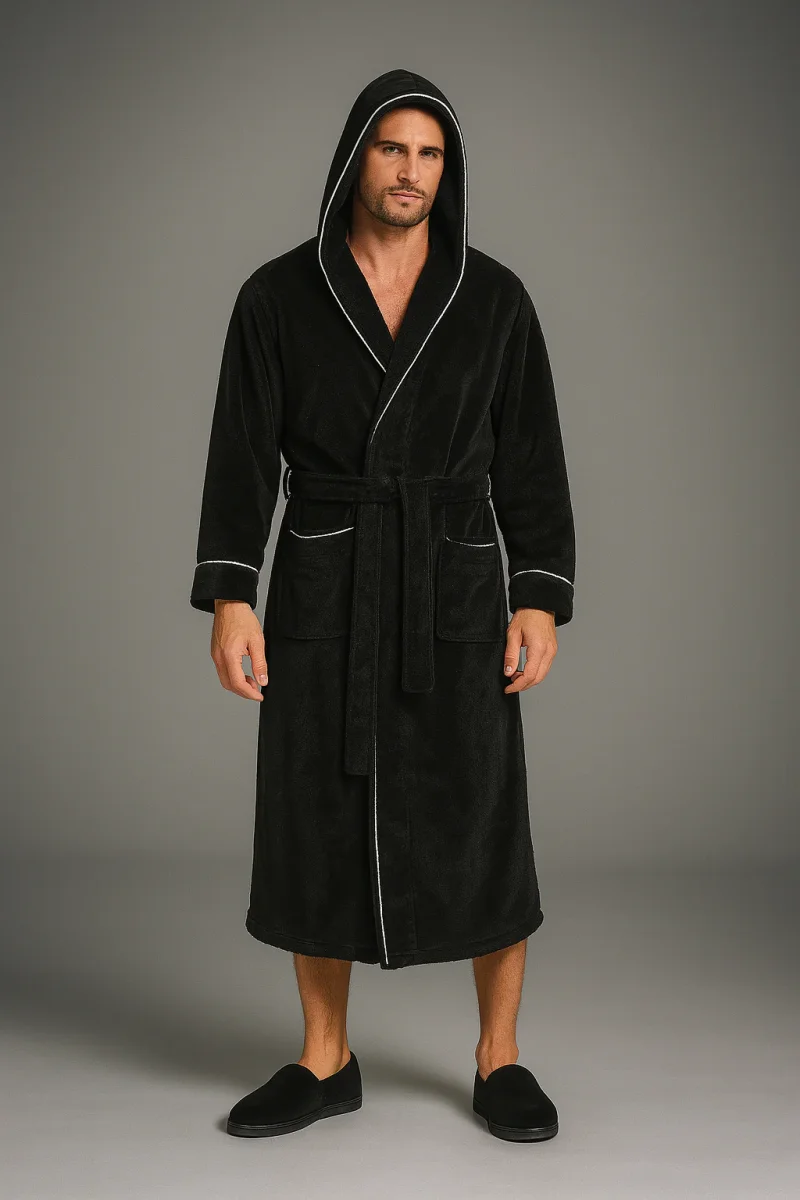 Peignoir à Capuche Épais de Qualité