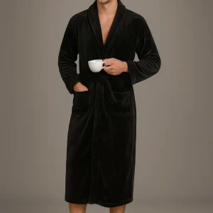 Peignoir de Bain Simple et Chaud Polaire