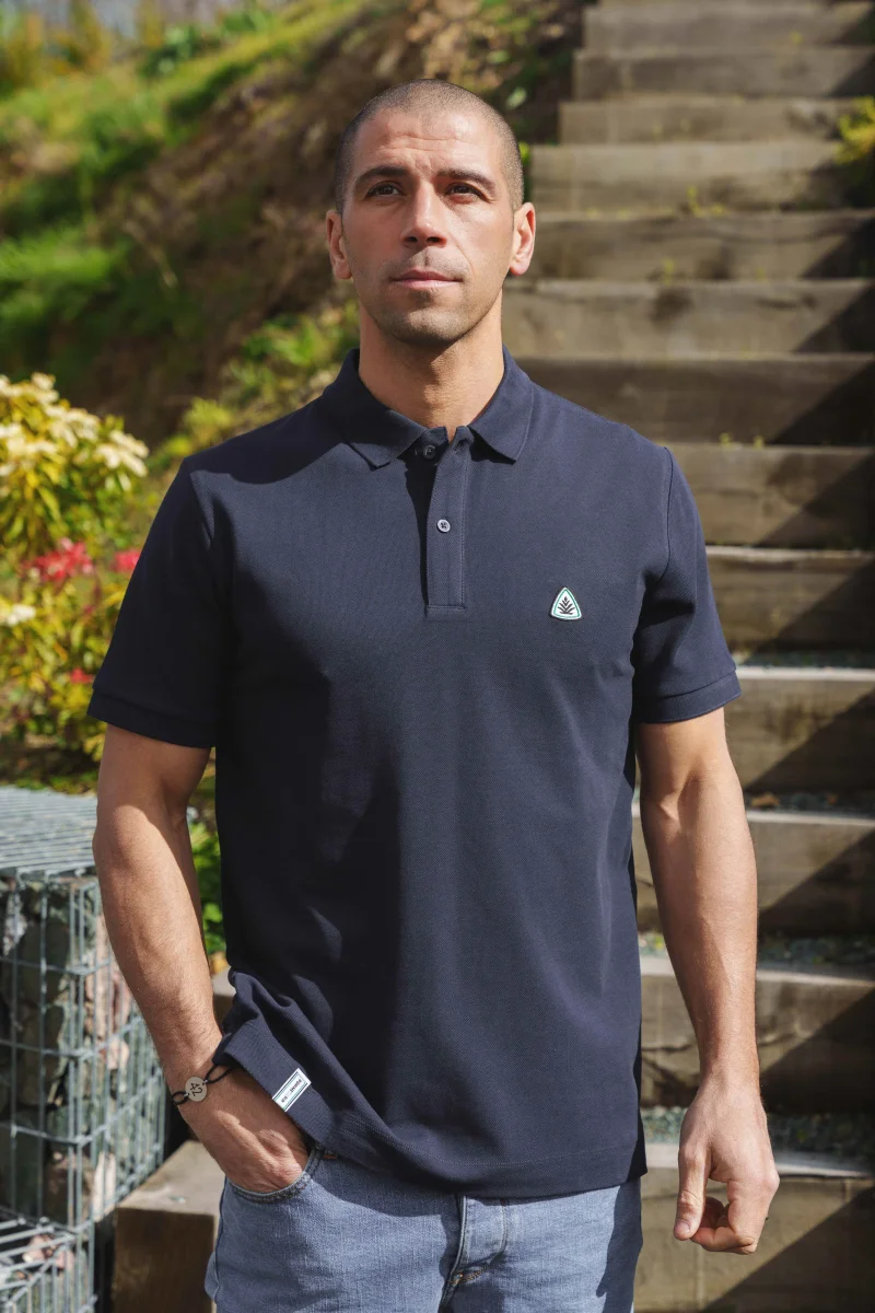 Polo Pampille Homme piqué Marine