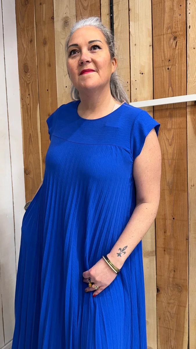 Robe longue plissée SONIA – Image 2