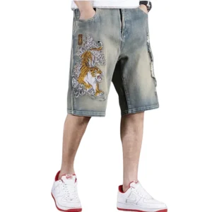Short Jean Koi Brodé
