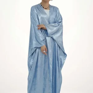 Kimono Abaya Dubaï | Un souffle bleu pastel