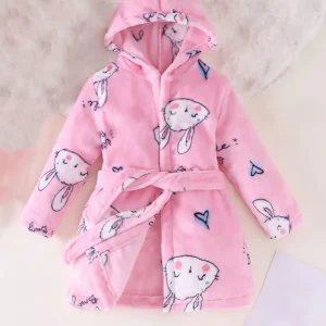 Peignoir de Bain Enfant Éponge Rose