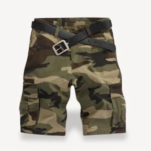 Shorts ceinturés en sergé pour hommes | Cargo