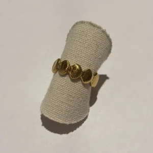 Bague coquillages en acier inoxydable