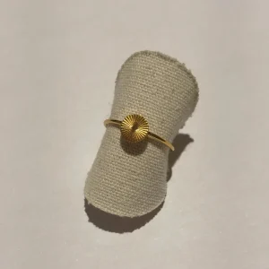 Bague en acier inoxydable doré